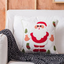 DecorBites™ Christmas Snowflake Elk Embroidered Pillowcases - Festive Decorative Cushion Cover