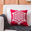 DecorBites™ Christmas Snowflake Elk Embroidered Pillowcases - Festive Decorative Cushion Cover