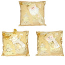 Festive gold embroidered pillowcase living room holiday decor