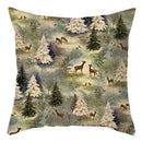 Winter woodland christmas soft plush cushion cover bedroom decor