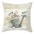 Winter woodland christmas soft plush cushion cover bedroom decor