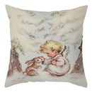 Winter woodland christmas soft plush cushion cover bedroom decor