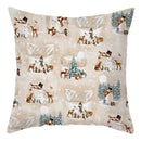Winter woodland christmas soft plush cushion cover bedroom decor