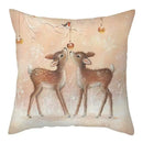 Winter woodland christmas soft plush cushion cover bedroom decor