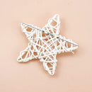 White woven rattan star wreath home decoration bedroom diy plant