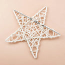 White woven rattan star wreath home decoration bedroom diy plant