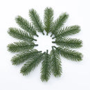 Green artificial pine christmas tree wreath living room wire frame