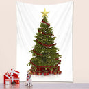 Bohemian snow dusted decorbites christmas tree tapestry bedroom decor