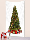 Bohemian snow dusted decorbites christmas tree tapestry bedroom decor