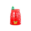 Festive green santa tree ceramic mug with straw dining room gift