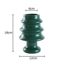Glossy red christmas tree ceramic vase dining room decor