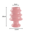Glossy red christmas tree ceramic vase dining room decor