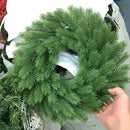 Green plastic floral wreath forms for living room christmas tree decor