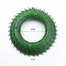 Green plastic floral wreath forms for living room christmas tree decor