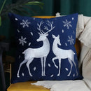 Embroidered gold & silver christmas tree cushion cover living room