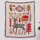 DecorBites™ Christmas Tree Knitted Throw Blanket