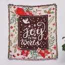 DecorBites™ Christmas Tree Knitted Throw Blanket