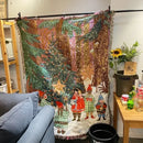 DecorBites™ Christmas Tree Knitted Throw Blanket