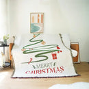 DecorBites™ Christmas Tree Knitted Throw Blanket