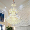 Decorbites classic crystal chandelier clear & gold living room light