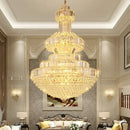 Decorbites classic crystal chandelier clear & gold living room light