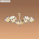 DecorBites™ Classic Hanging Cone Ceiling Light with White Glass Shade - Multi Light Chandelier