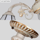 DecorBites™ Classic Hanging Cone Ceiling Light with White Glass Shade - Multi Light Chandelier