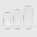 DecorBites™ Clear Acrylic Hurricane Flower Vase - Large Size