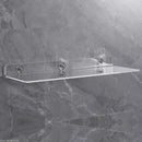 DecorBites™ Clear Acrylic Wall Shelf Organizer, 20-50cm