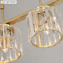 DecorBites™ Clear Crystal Pendant Island Light - Elegant Hanging Fixture for Dining Room