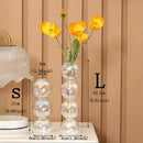 DecorBites™ Clear Glass Bubble Vase for Home Decor