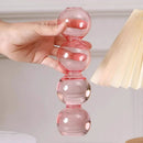 DecorBites™ Clear Glass Bubble Vase for Home Decor
