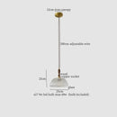 Decorbites clear glass led pendant light brass pair for bedroom