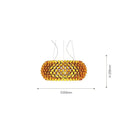 Decorbites clear gold acrylic pendant lights living room chandelier