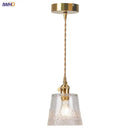 Decorbites clear leaf gold textured glass pendant light dining room