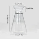 DecorBites™ Clear Nordic Plastic Vase for Hydroponic Flowers
