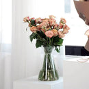 DecorBites™ Clear Nordic Plastic Vase for Hydroponic Flowers