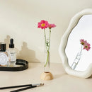 DecorBites™ Clear Vase with Bamboo Base Tabletop Decoration