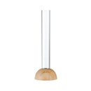 DecorBites™ Clear Vase with Bamboo Base Tabletop Decoration