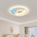 Decorbites cloud airplane chandelier blue and white bedroom light