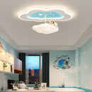 Decorbites cloud airplane chandelier blue and white bedroom light