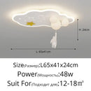 Decorbites cloud airplane chandelier blue and white bedroom light