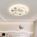 Decorbites cloud airplane chandelier blue and white bedroom light