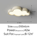 Decorbites cloud led chandelier natural wood light for child room