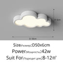 Decorbites cloud led chandelier natural wood light for child room