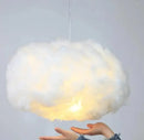 Decorbites cloud led pendant white & pale yellow bedroom light