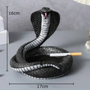 Decorbites cobra ashtray orange resin office smoking accessory