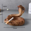 Decorbites cobra ashtray orange resin office smoking accessory