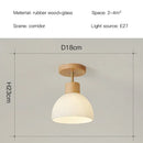 Decorbites coco wood glass ceiling chandelier corridor light