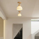 Decorbites coco wood glass ceiling chandelier corridor light